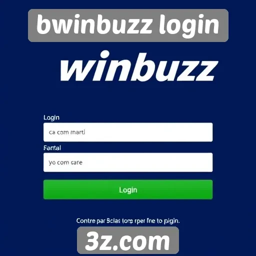 Tutorial completo do processo de login bwinbuzz