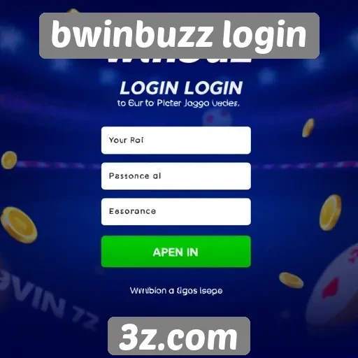 Descomplicando o processo de login no bwinbuzz